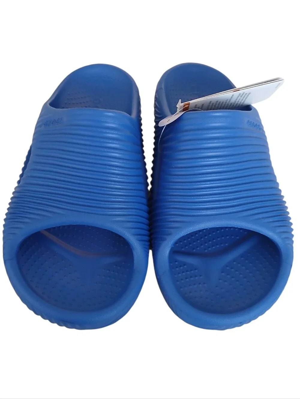 NEW CROCS Mellow Tide Recovery Slides Women's 10 Blue Relaxation Comfort